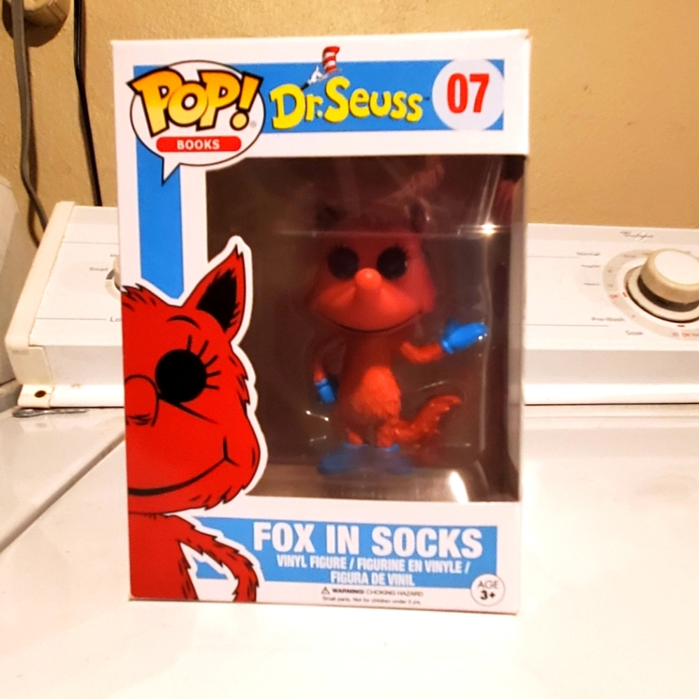 Fox in sox Dr Seuss Funko pop figure. Collectible